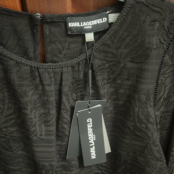 Karl Lagerfeld Paris Black Tunic NWT - Picture 4 of 9
